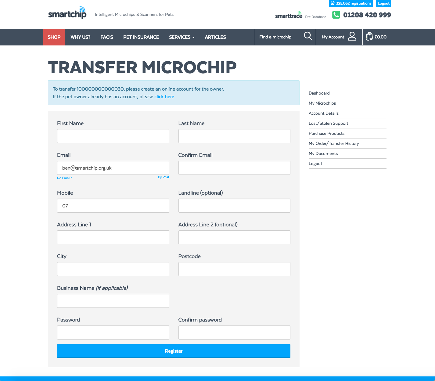 How to transfer a mirochip internally - SmartChip